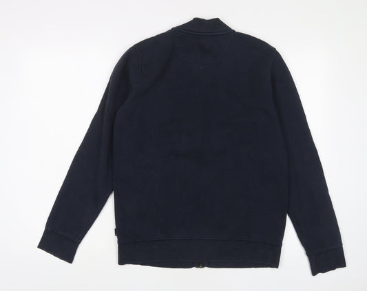 Burton Mens Blue Cotton Full Zip Sweatshirt Size S