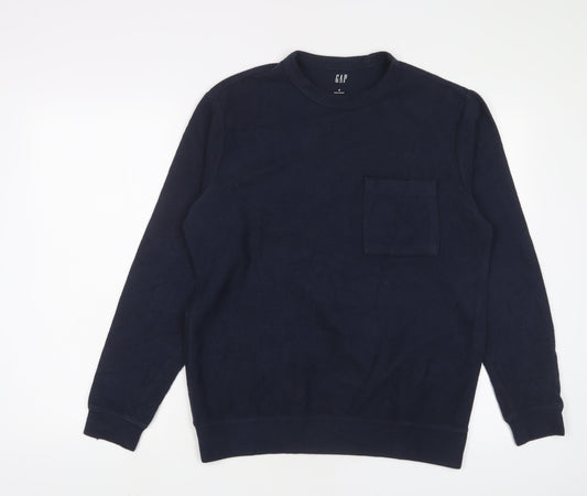 Gap Mens Blue Cotton Pullover Sweatshirt Size S
