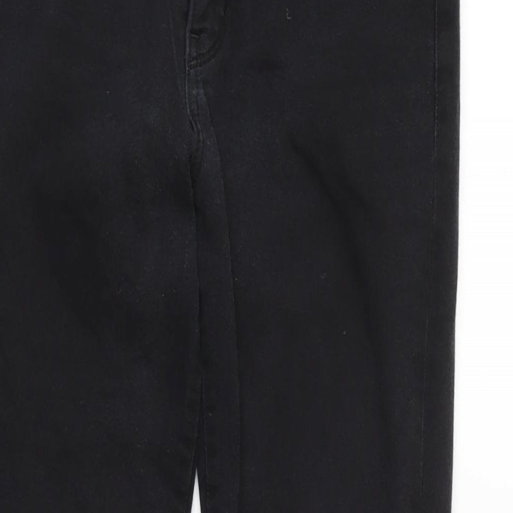Levis Womens Black Cotton Blend Straight Jeans Size 30 in L30 in Regular Zip