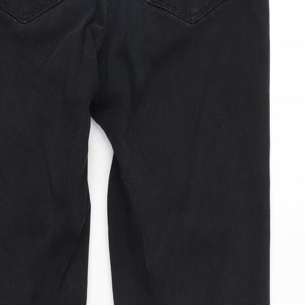 Levis Womens Black Cotton Blend Straight Jeans Size 30 in L30 in Regular Zip