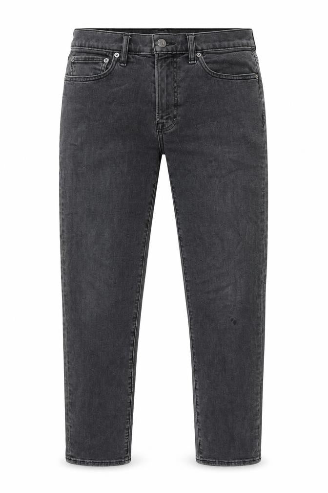 Abercrombie & Fitch Mens Grey Cotton Blend Tapered Jeans Size 30 in L28 in Regular Zip