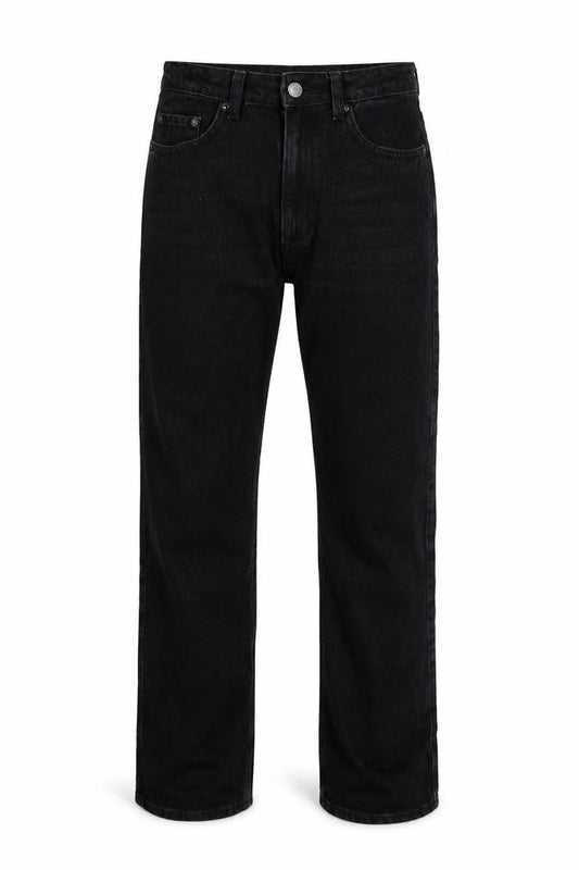 Rowe Mens Black Cotton Straight Jeans Size 26 in L29 in Regular Zip