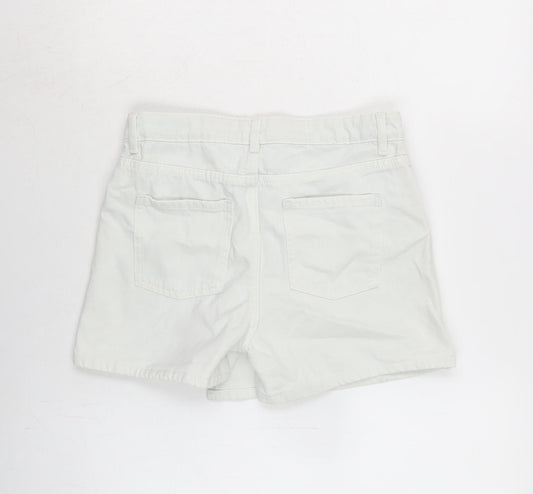 Marks and Spencer Girls Blue Cotton A-Line Skort Size 12-13 Years Regular Tie