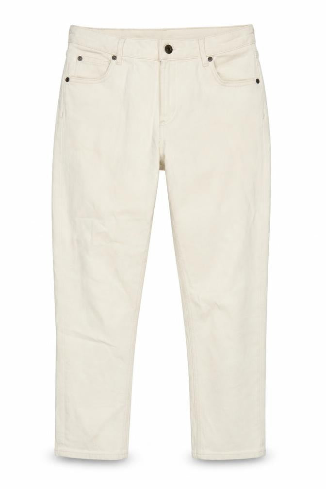 Jack Wills Womens Ivory Cotton Blend Cropped Jeans Size 28 in L26.5 in Regular Zip