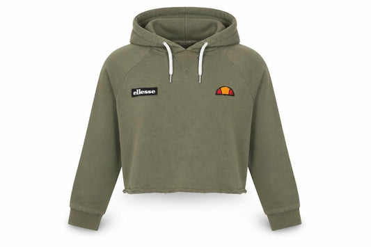 Womens UK S Regular ellesse Green Pullover Hoodie