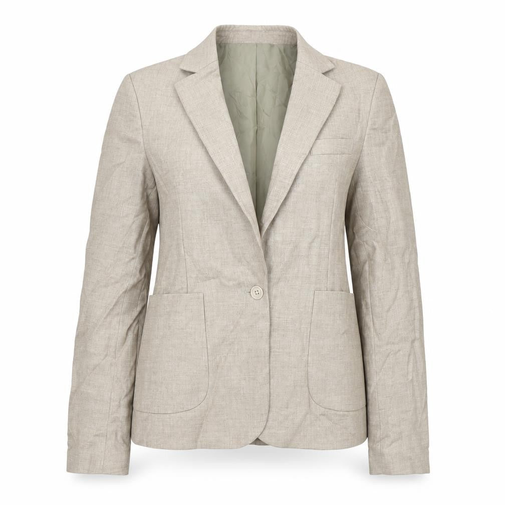 Kloth Womens Beige Jacket Blazer Size M Button