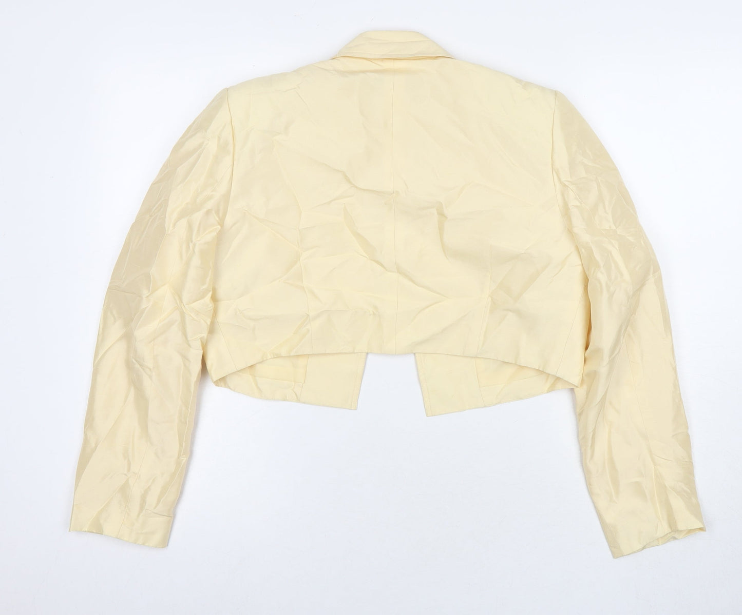 Platinum Womens Yellow Jacket Blazer Size 12