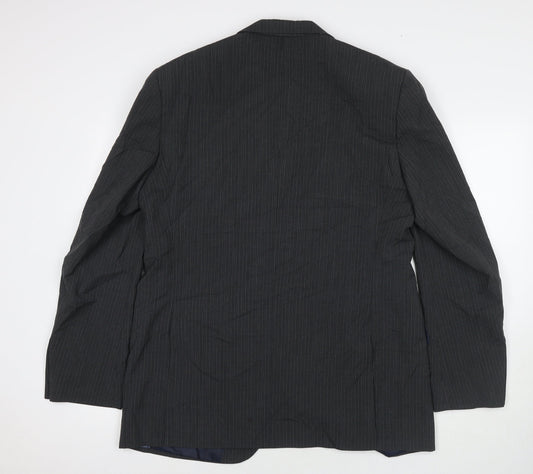 Marks and Spencer Mens Grey Viscose Jacket Suit Jacket Size 46 Regular