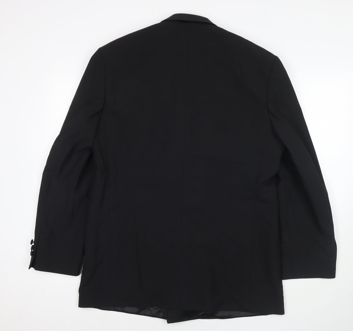 Marks and Spencer Mens Black Polyester Jacket Suit Jacket Size 40 Regular