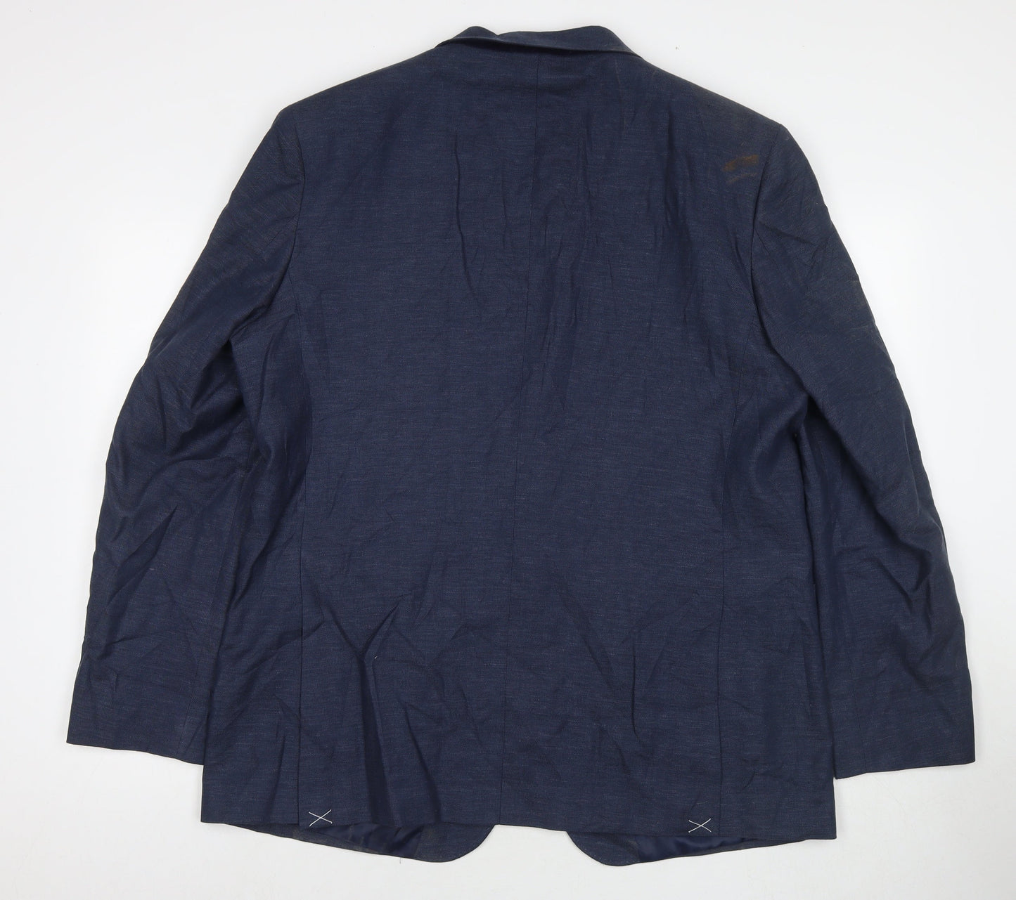 Marks and Spencer Mens Blue Polyacrylate Fibre Jacket Suit Jacket Size 46 Regular