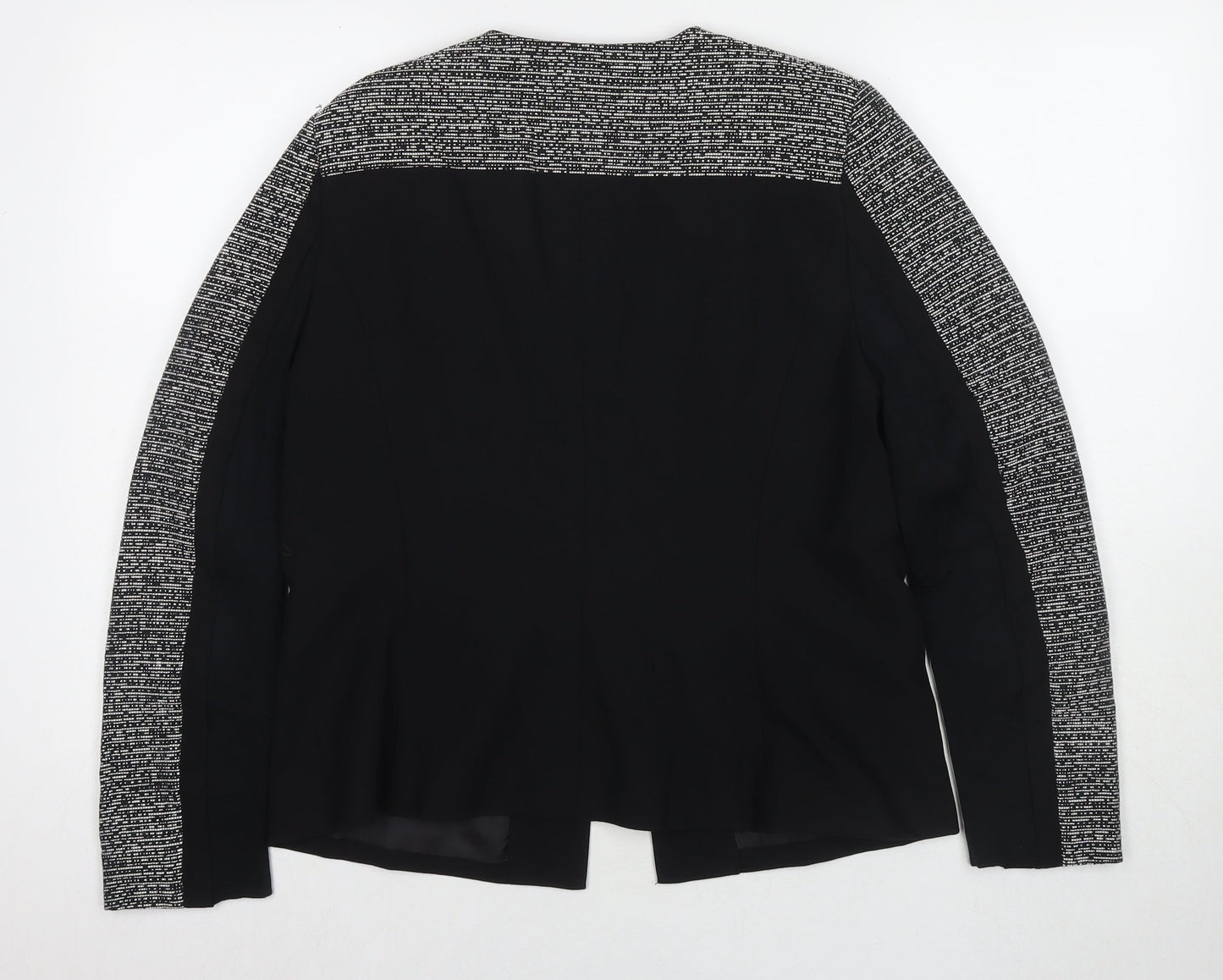 French & Jones Womens Black Kimono Blazer Size 16