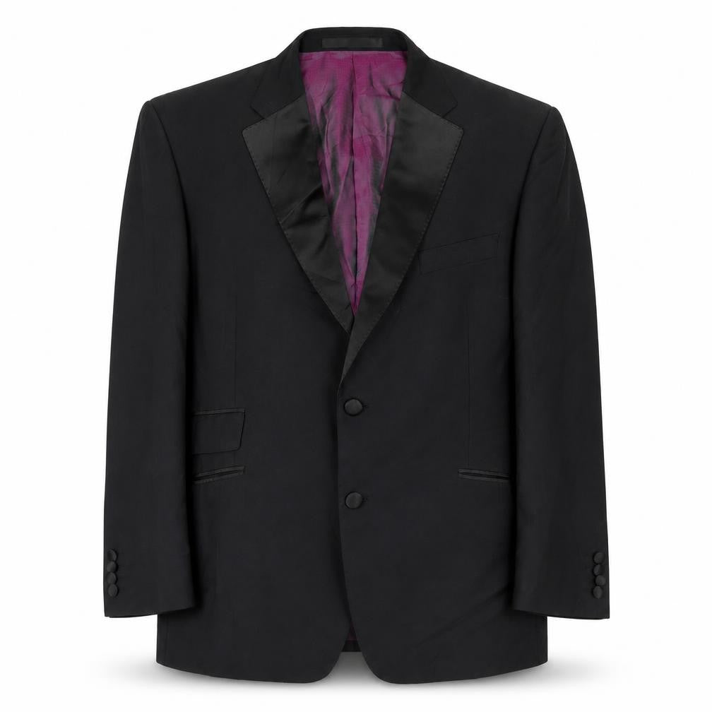 Marks and Spencer Mens Black Wool Jacket Suit Jacket Size 44 Regular