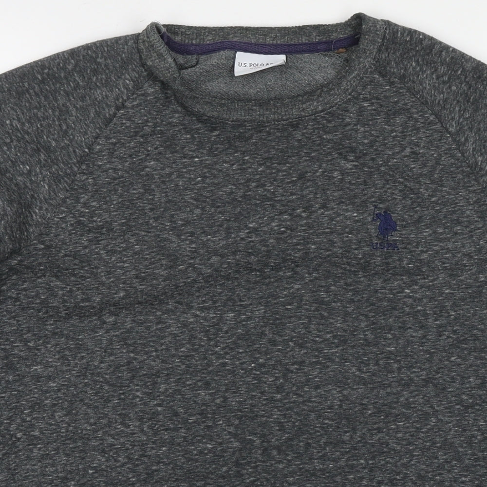 US Polo Assn. Mens Grey Cotton Pullover Sweatshirt Size XS