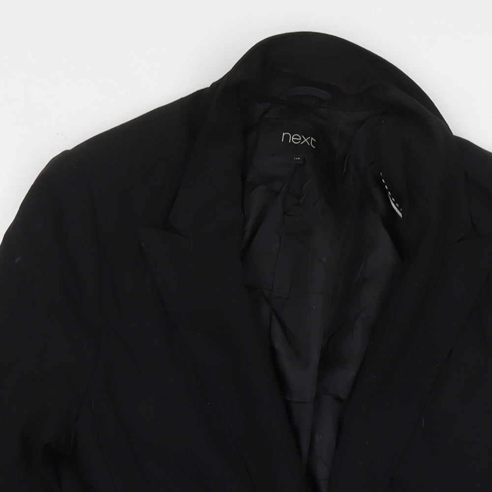 NEXT Womens Black Jacket Blazer Size 14 Snap