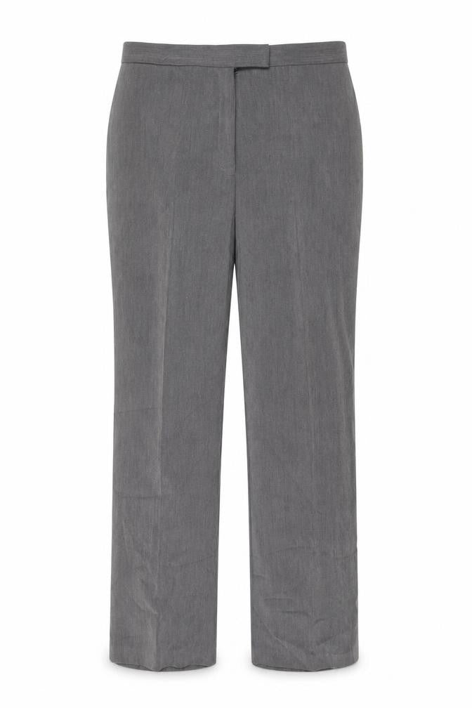 Sag Harbor Womens Grey Polyester Trousers Size 14 L31 in Regular Zip