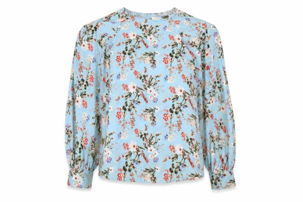 Womens UK Size 12 AX Paris Blue Polyester Blouse