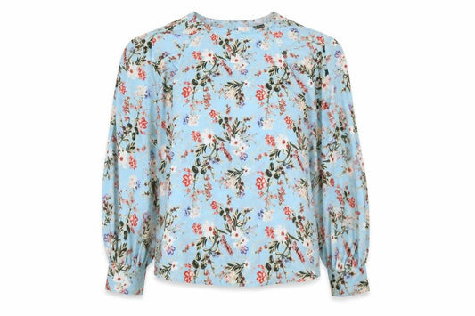 Womens UK Size 12 AX Paris Blue Polyester Blouse