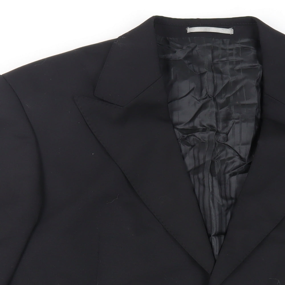 NEXT Mens Black Wool Jacket Suit Jacket Size 40 Regular