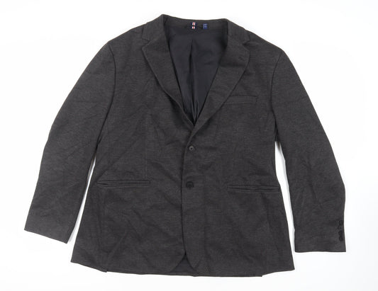 GANT Mens Grey Polyester Jacket Blazer Size 50 Regular
