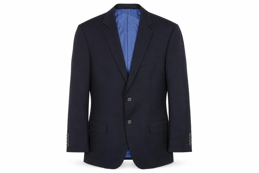 Marks and Spencer Mens Blue Polyester Jacket Suit Jacket Size 42 Regular