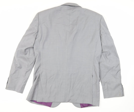 NEXT Mens Grey Wool Jacket Suit Jacket Size 40 Regular