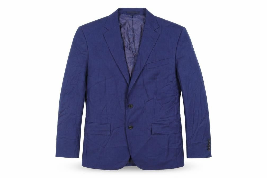 Marks and Spencer Mens Blue Wool Jacket Suit Jacket Size 42 Regular