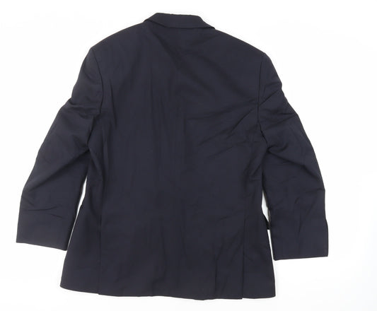Marks and Spencer Mens Blue Wool Jacket Suit Jacket Size 40 Regular