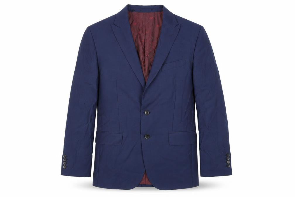 Marks and Spencer Mens Blue Wool Jacket Suit Jacket Size 40 Regular