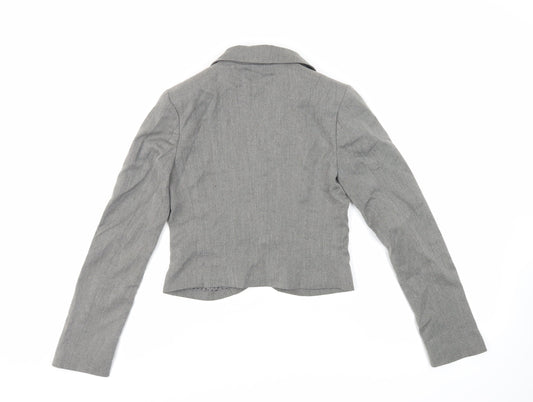 Divided by H&M Womens Grey Jacket Blazer Size 6 Button