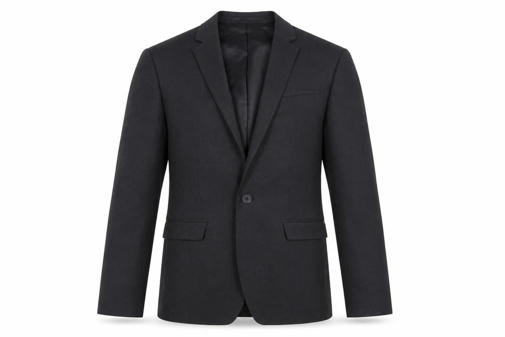 Label Lab Mens Black Polyester Jacket Suit Jacket Size 36 Regular