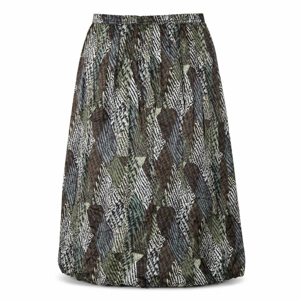 Cotswold Collection Womens Green Geometric Polyester A-Line Skirt Size 12