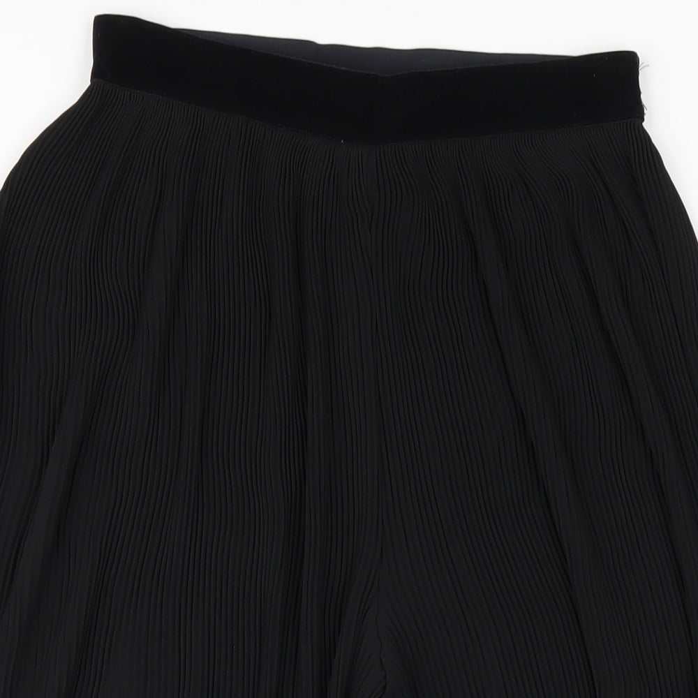 Zara Womens Black Polyester Capri Trousers Size M L23 in Regular