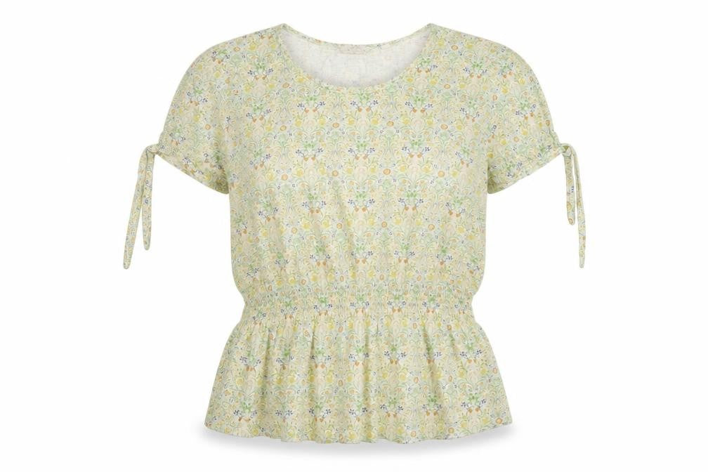 Womens UK Size 12 Fat Green Cotton T-Shirt
