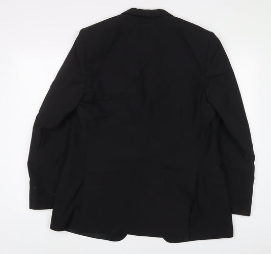 Mr Harry Mens Black Polyester Jacket Suit Jacket Size 40 Regular