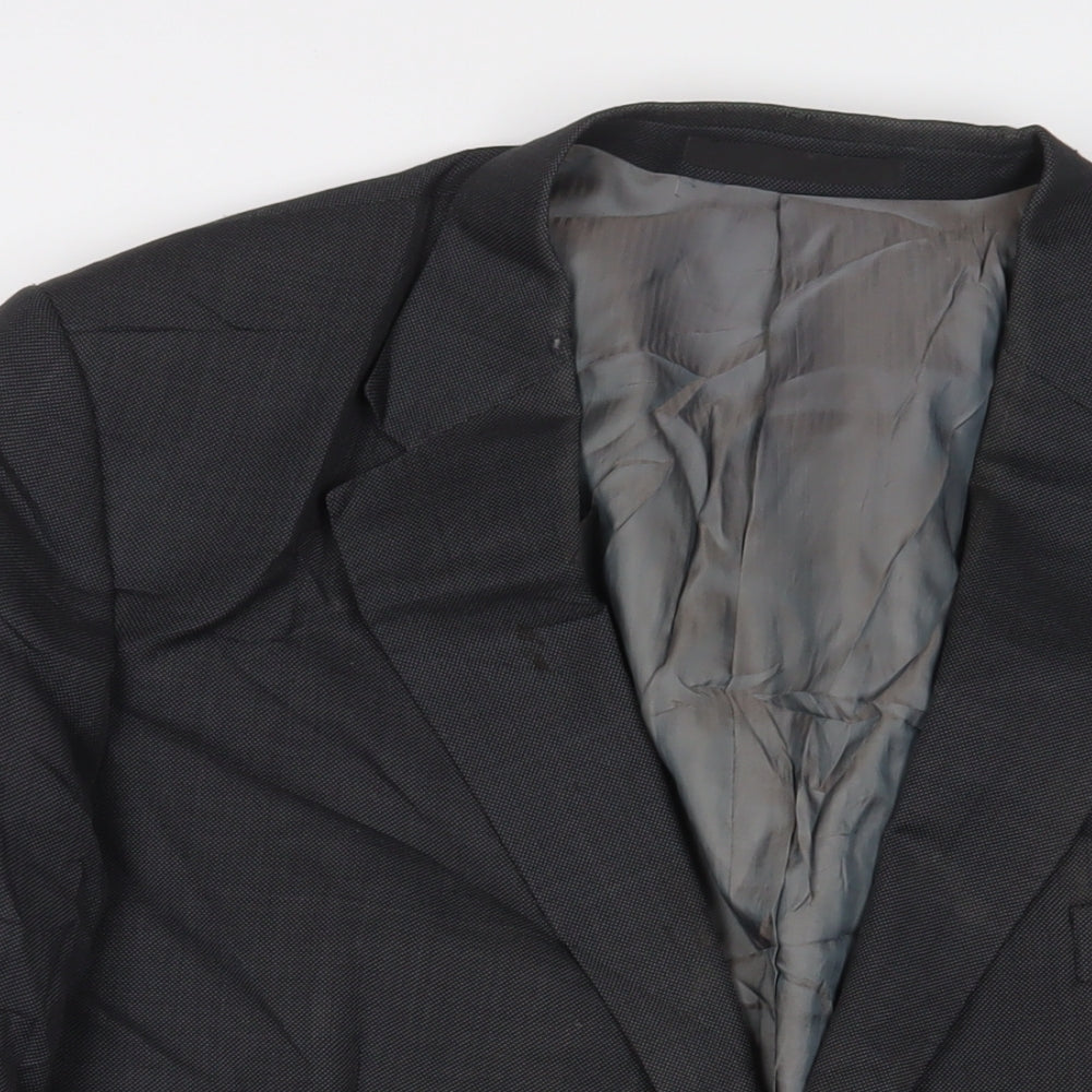 Marks and Spencer Mens Grey Wool Jacket Suit Jacket Size 48 Regular