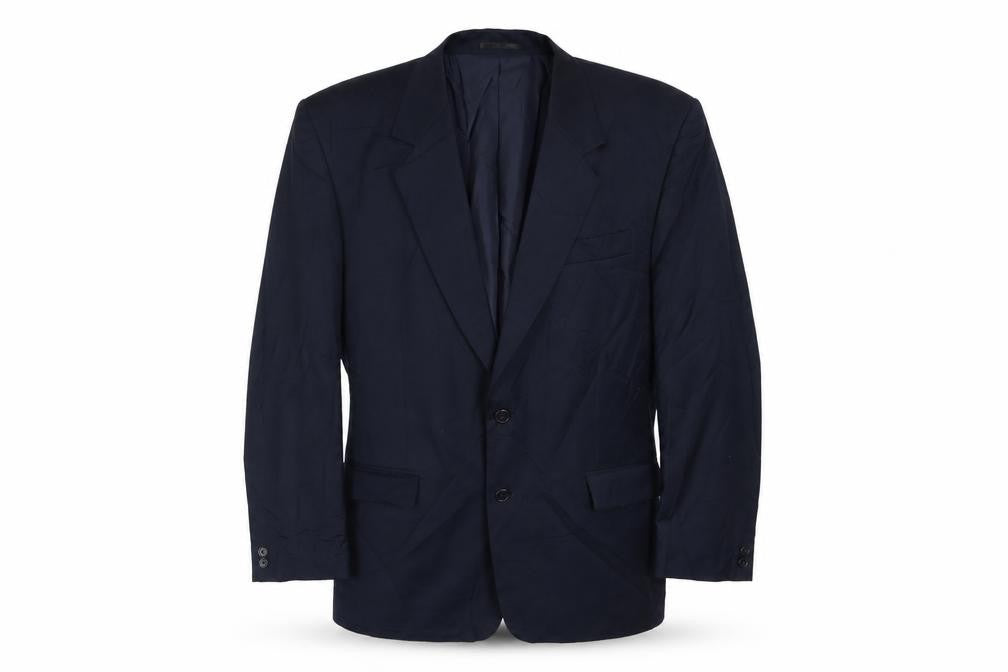 Classics Mens Blue Polyester Jacket Suit Jacket Size 42 Regular