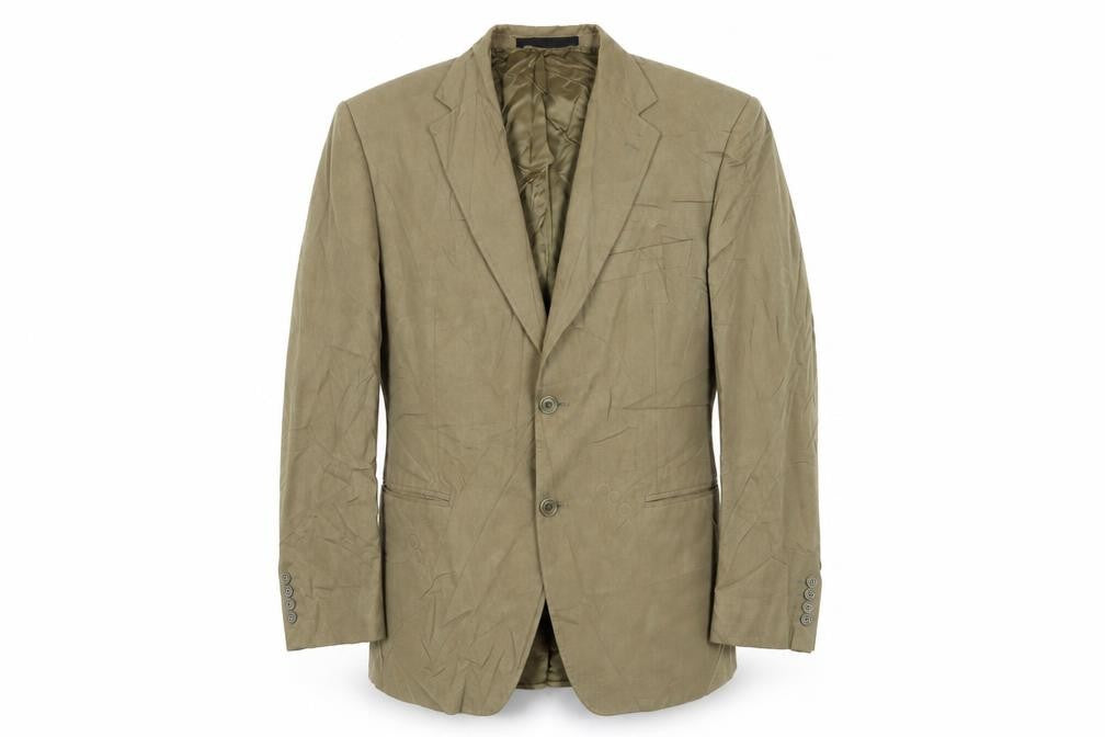 Marks and Spencer Mens Beige Cotton Jacket Suit Jacket Size 42 Regular