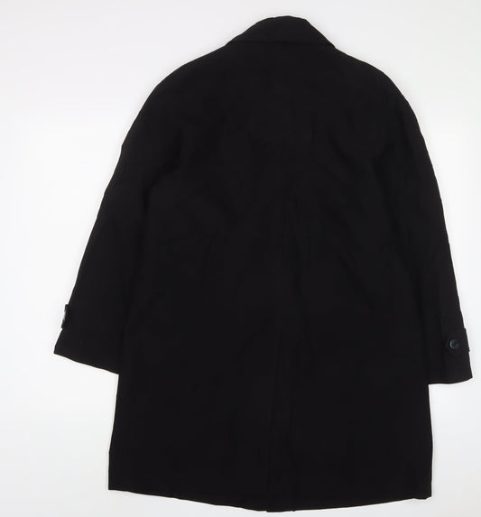 David Barry Womens Black Jacket Size 12 Button