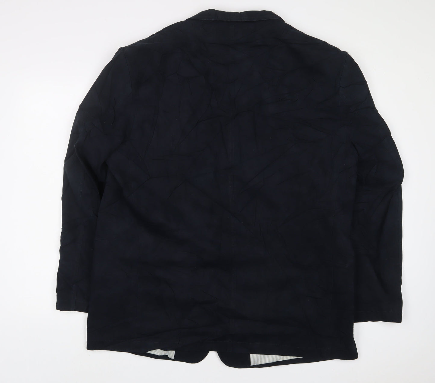 Blue Harbour Mens Blue Cotton Jacket Suit Jacket Size 46 Regular