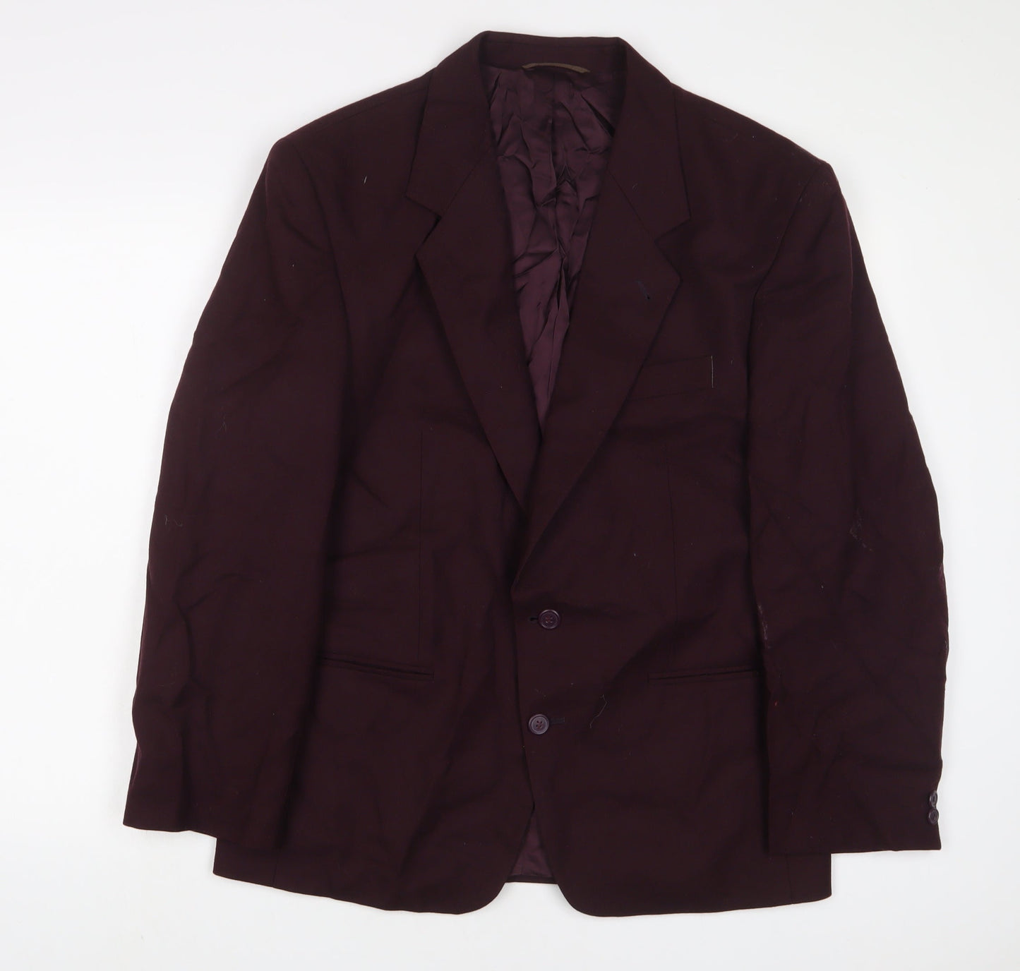 Skopes Mens Purple Wool Jacket Suit Jacket Size 40 Regular