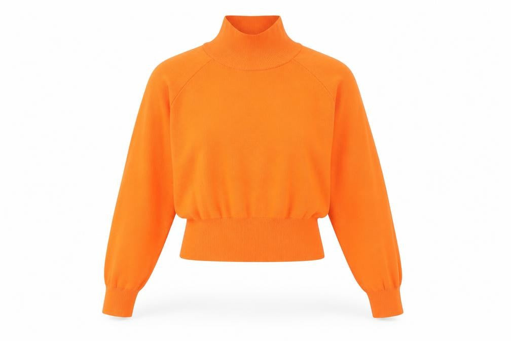 Zara Womens Multicoloured Polyester Cropped Casual Size S Mock Neck
