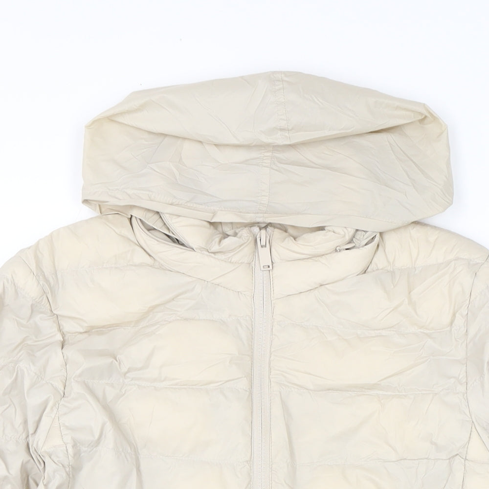 Marks and Spencer Womens Ivory Jacket Size 10 Zip