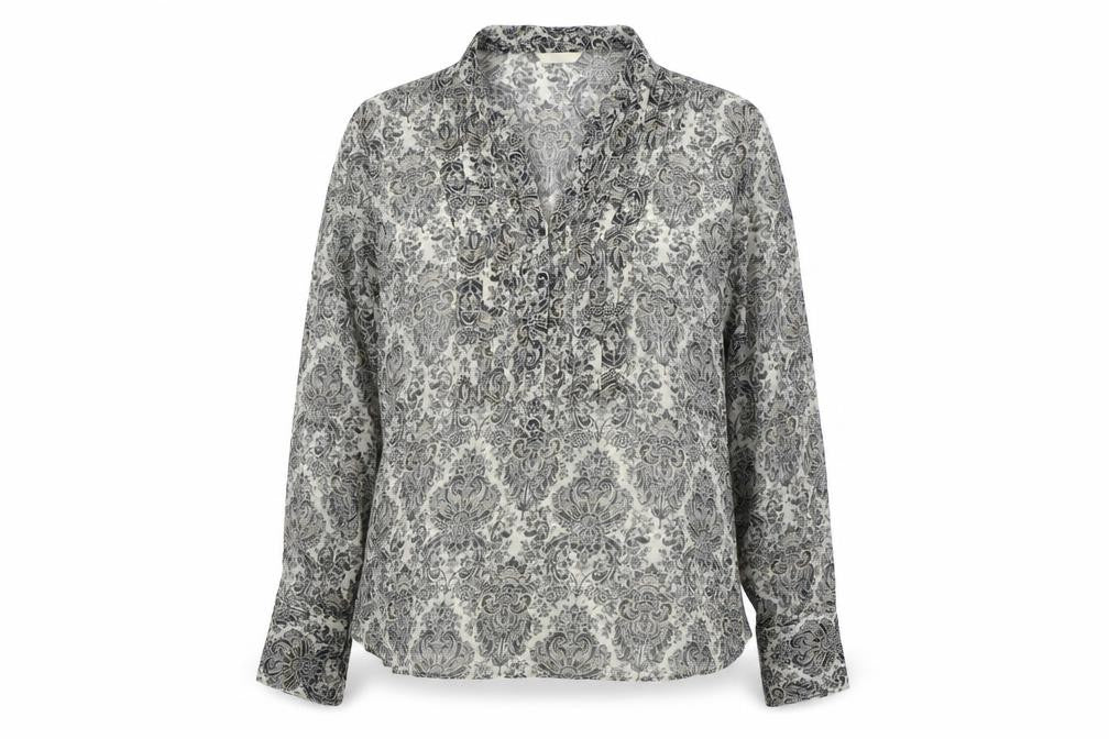 Marks and Spencer Womens Multicoloured Polyester Basic Blouse Size 22 V-Neck - Sheer