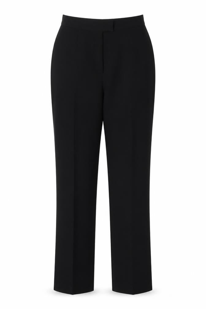 Front view of Principles women’s black polyester trousers, size UK 14, 32-inch leg regular zip