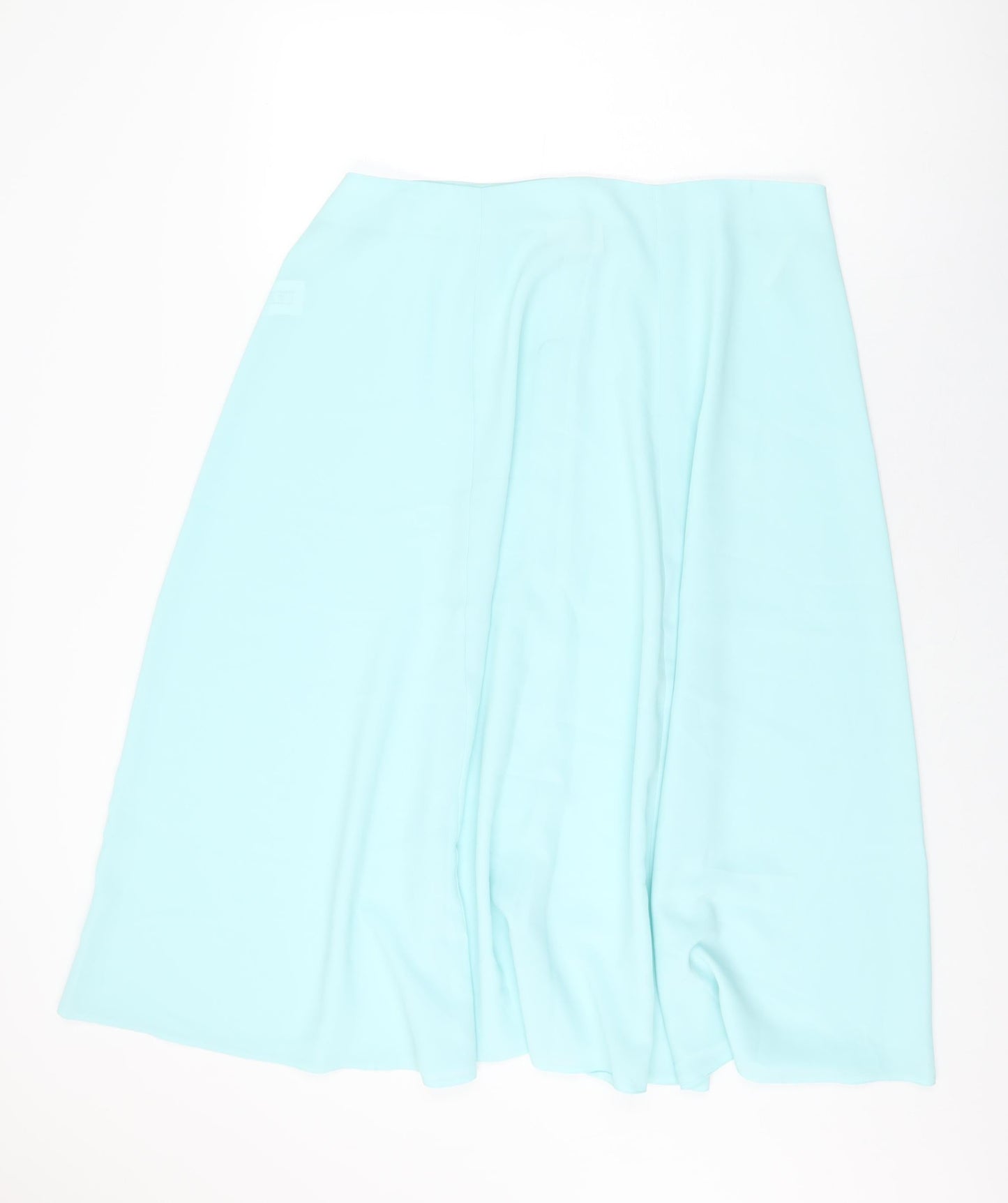 essence Womens Blue Polyester Swing Skirt Size 22 Button