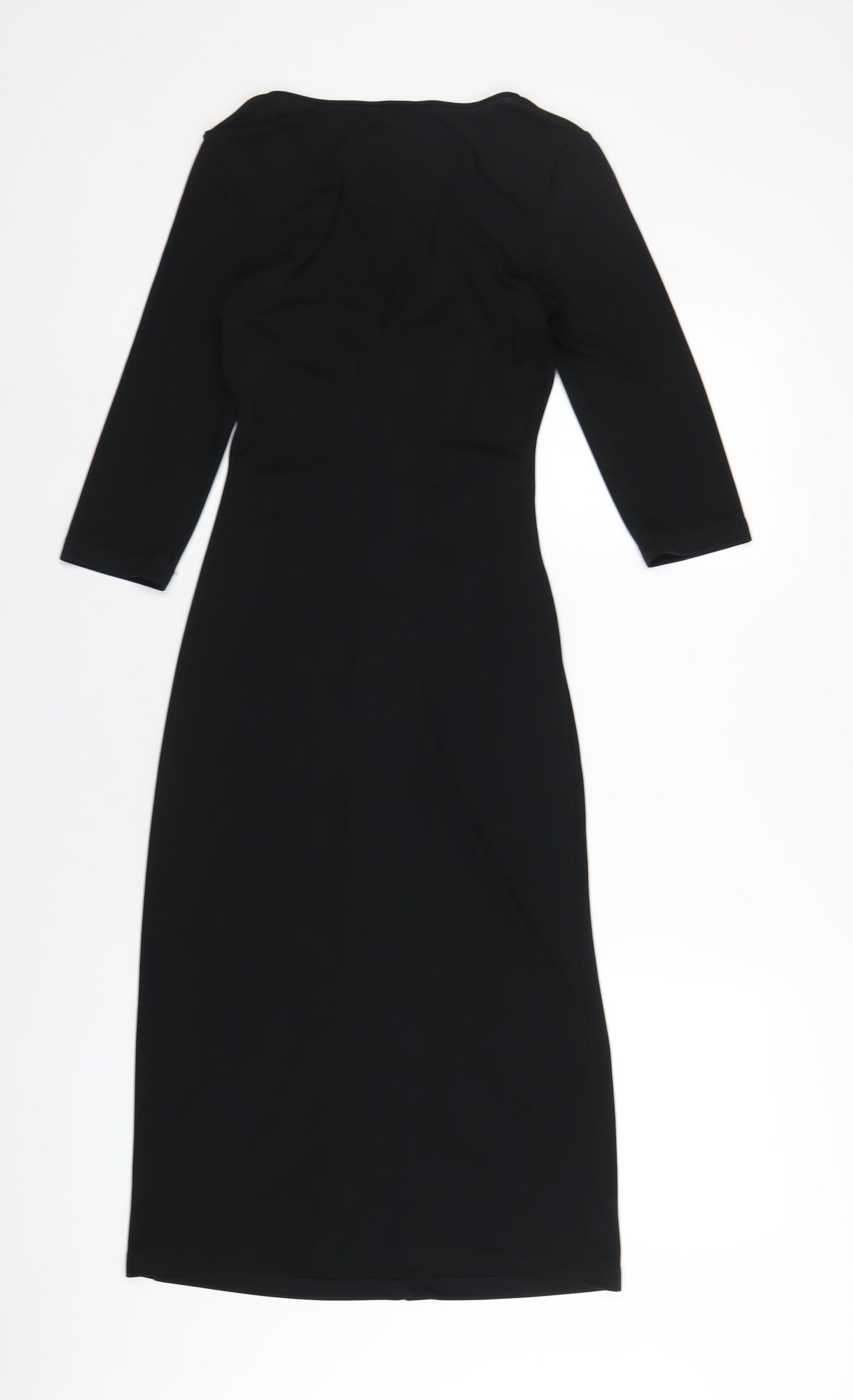 Debenhams Womens Black Polyester A-Line Size 10 V-Neck Pullover