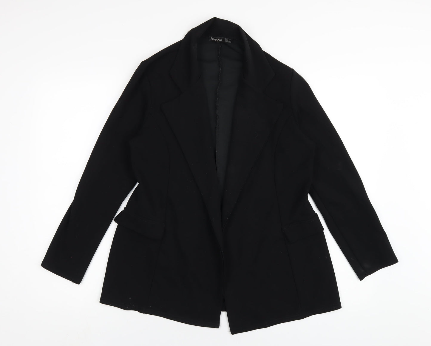 Boohoo Womens Black Jacket Blazer Size 10
