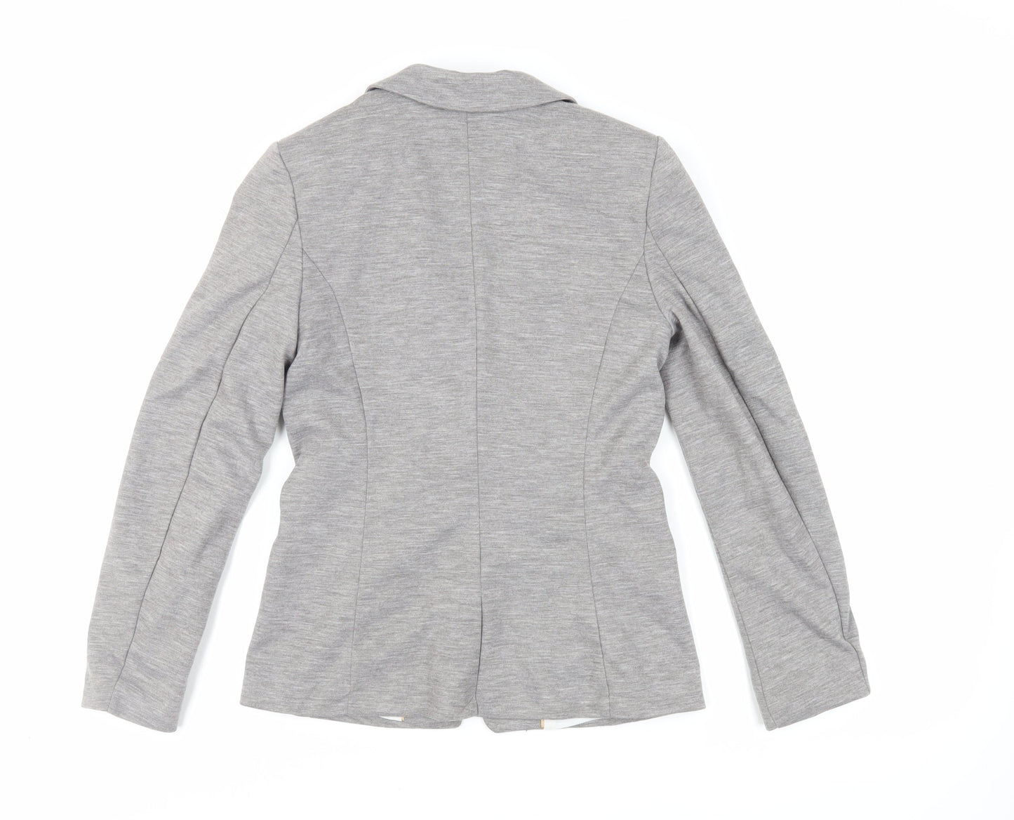 H&M Womens Grey Jacket Blazer Size 8 Button
