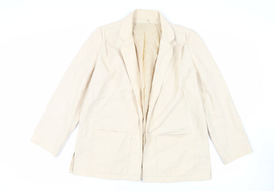 St Michael Womens Ivory Jacket Blazer Size 16 - Vintage
