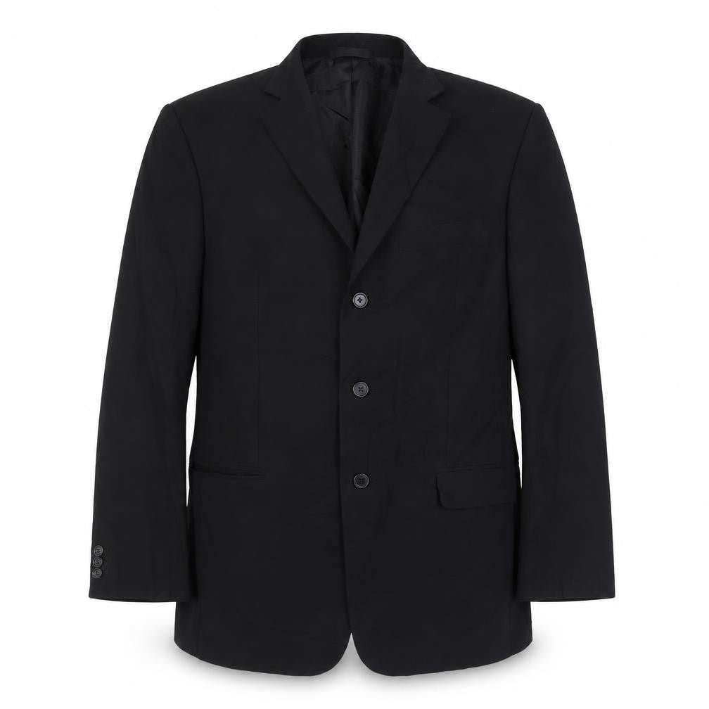 Marks and Spencer Mens Black Polyester Jacket Suit Jacket Size 42 Regular